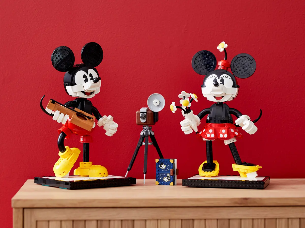 LEGO Disney Mickey Mouse and LEGO Disney Minnie Mouse - Classic Style Mickey Mouse Collectible - Cool LEGO Set #43179