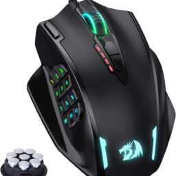 REDRAGON Gaming Mouse with Macro Shortcuts -12 Programmable Buttons Side Keypad - RGB